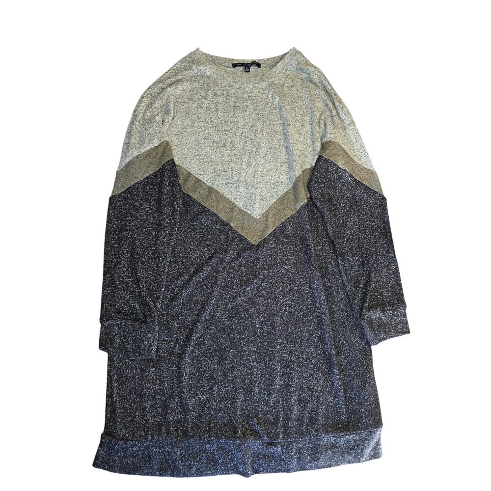 One Clothing Longsleeve Dress Green/Gray/Black Heathered Size L
